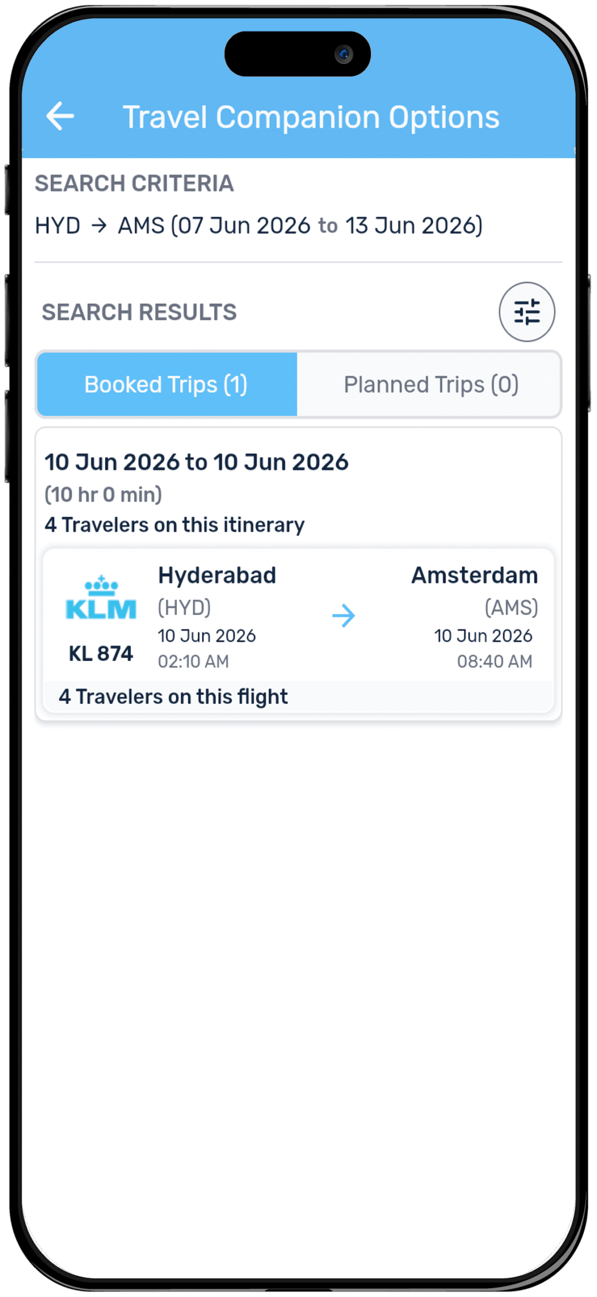 FlierLink - Travel Companions